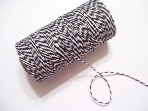 Charcoal Bakers Twine - Black & White - 30 yards sampler Il_570xn