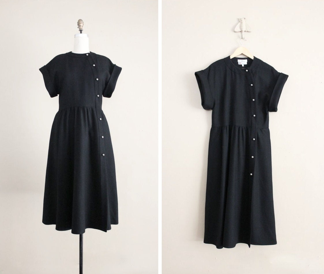 vintage Chloe dress / wool military dress