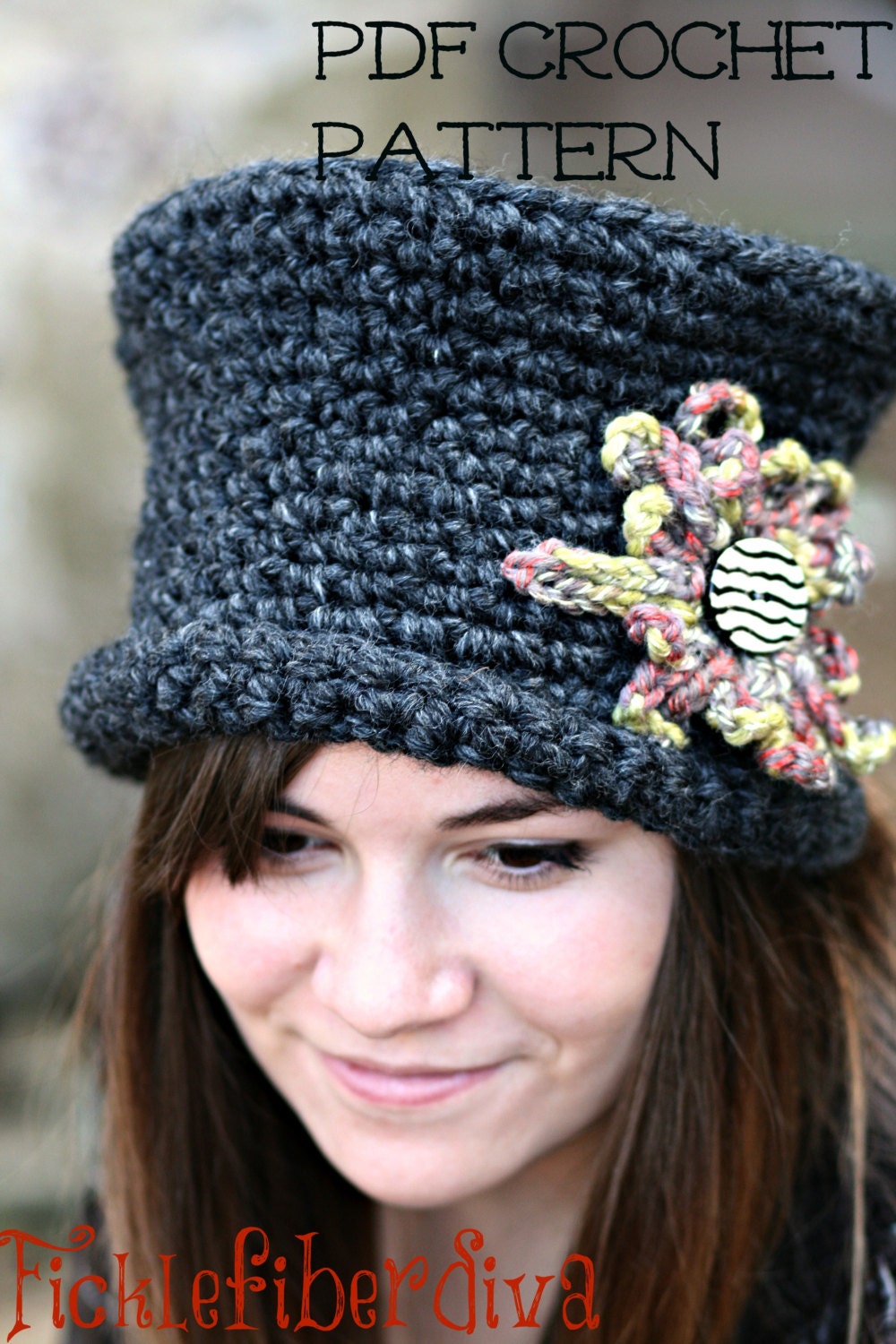 Top Hat Pattern with Loopy embellishments PDF