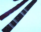Striped Skinny t Necktie -  Cool Mad Men Era Fashion, Silk Handwoven by Tavia Nomotta for Marmen