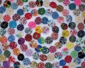 2" Fabric Flowers 50 YoYo Birthday Party Shower Wedding Rosette Pinwheel Hair Clip Bow Bobby Pin Scrapbook Wholesale Handmade