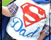 SUPER DAD Father's Day Baby Dots Onesie or T-Shirt