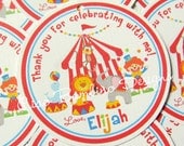 Favor Tags - Day at the Circus - Coordinating Party Decorations Available