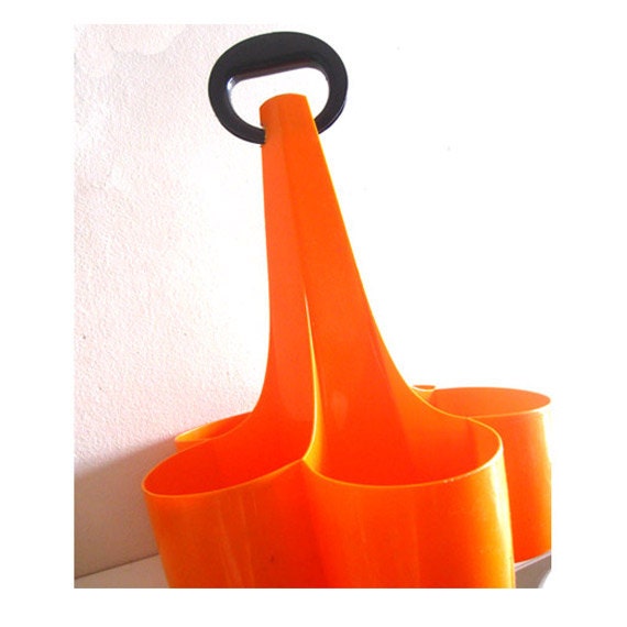Vintage Mid Century Modern Wine Bottle Caddy by Luigi Colani for Sulo