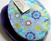 SALE:  Baby Wipes, Retro Flowers on Grape Purple