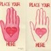 Heat Sensitive Thermochromic Valentine - You Warm My Heart Linocut