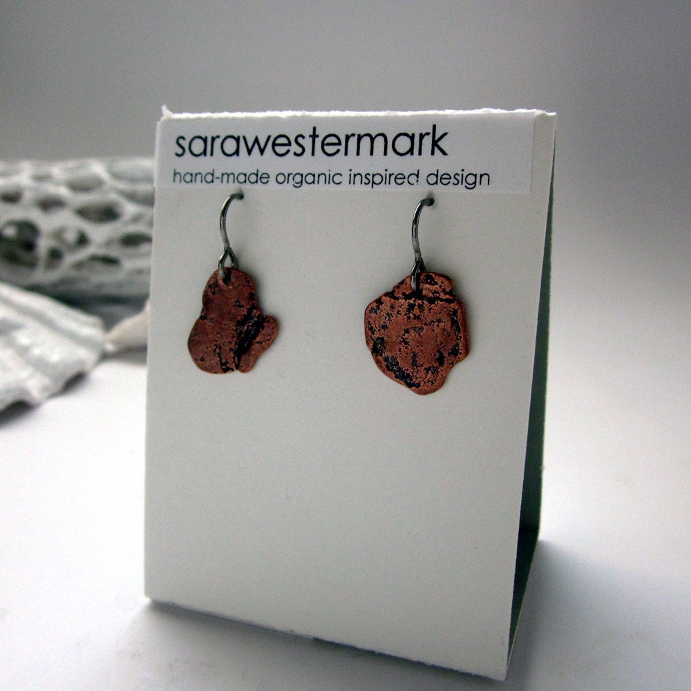nugget rock earrings