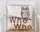 Who who pillow