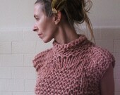 Dusky Pink Bamboo cropped tank/vest