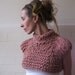 Dusky Pink Bamboo cropped tank/vest