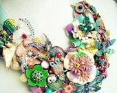 Owl Sanctuary -  OOAK Neckpiece - Ready to ship xx