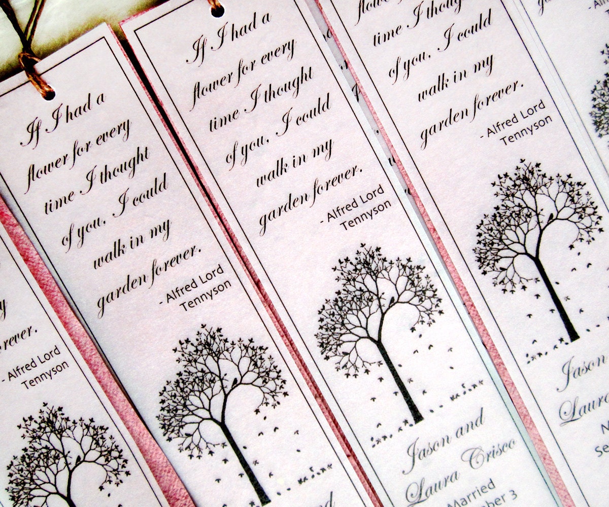100 Plantable Paper Flower Seed Bookmarks - Custom Options