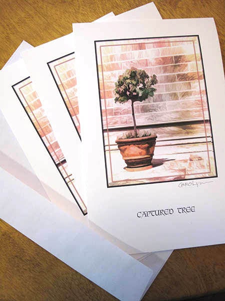 Topiary Fine Art Greeting Card, Photography Art Note Card, Fine Art Miniature