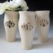 INFO ON .... Cursive Monogram Vase - Wedding, commitment ceremony / bridesmaid gift - handmade to order