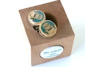 Robot Cufflinks, Geek Cufflinks, Cork Cufflinks, Upcycled Cufflinks, Geek Gift, Science Cufflinks