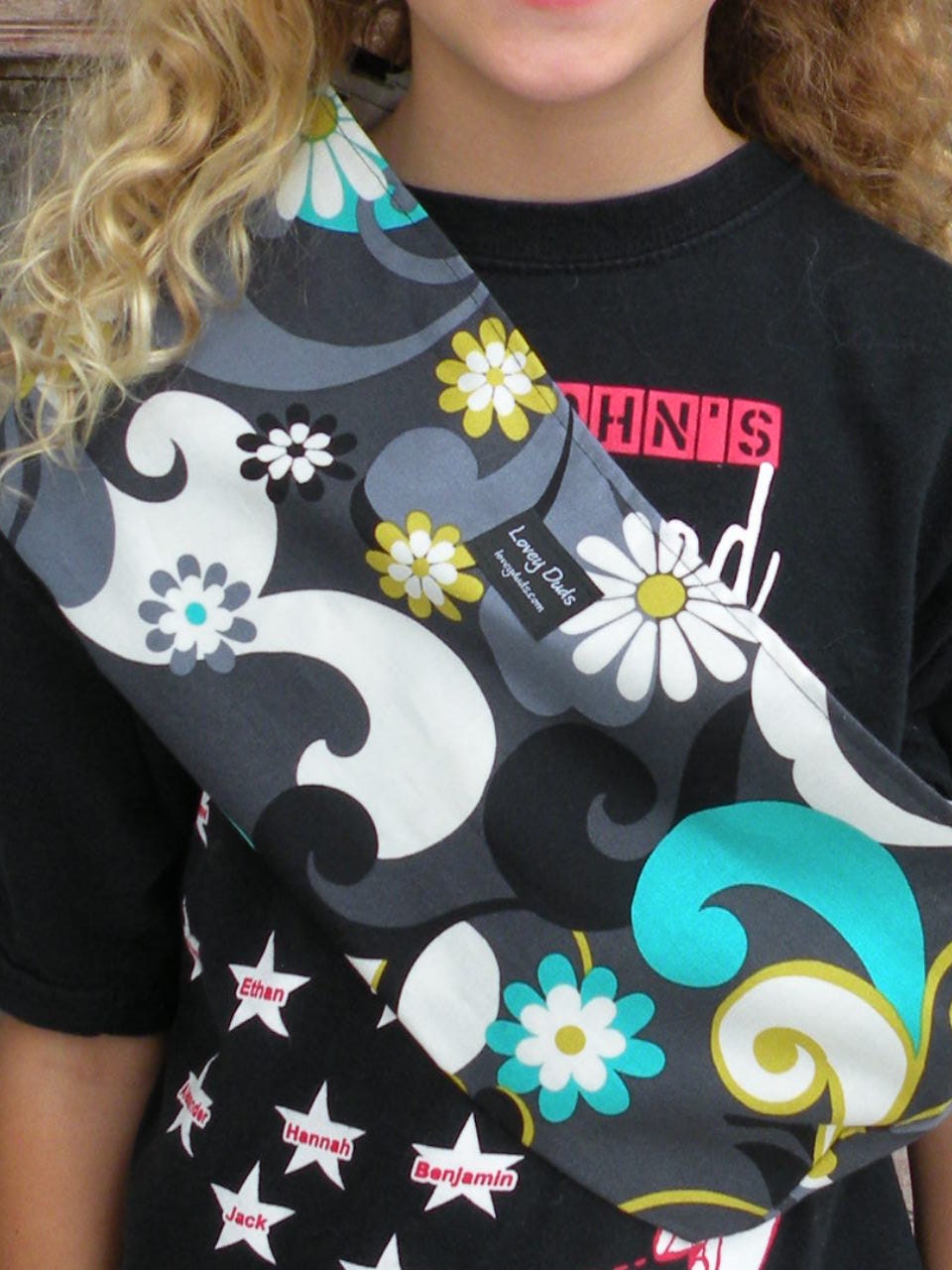 Baby Doll Sling Carrier- American Girl Doll Carrier-Daisy Dandy-Free Shipping For Doll Sling When Purchased With A Wrap