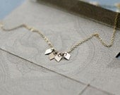 akira - modern gold diamond tag necklace by elephantine