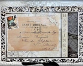 Carte Postale Happiness Keepsake Box, Mixed Media Altered Art, ECS, CSSTeam