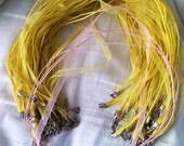 Ribbon yellow necklace 
