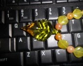 Spring Leaf Necklace OOAK