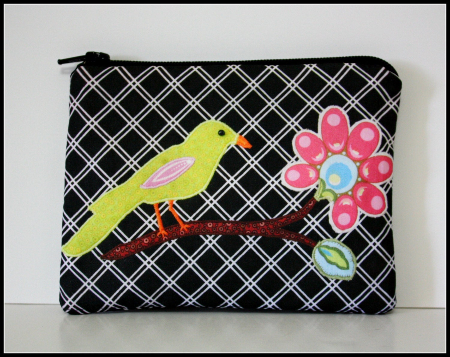 Bird Zipper Wallet / Coin Purse