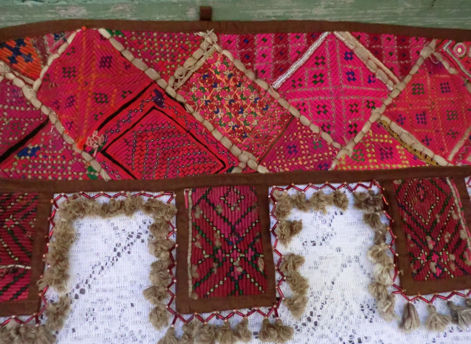 VINTAGE Door CURTAIN Toran