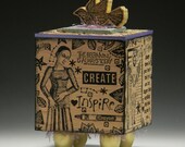 BOX, Handmade Box, Home Decor, Art Student, Gift for Artist, Art Box