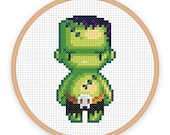 FRANKS: a pixel art counted cross stitch pattern - digital download - printable pdf file