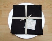 Hemp/Cotton Napkins in Black, Table Linens, 4