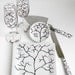 Personalized Wedding Champagne Reception 6 Piece Customized Collection - Toasting Flutes, Cake Plate, Cake Cutters, Ring Dish