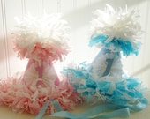 First Birthday Party Hat with number one choice of Blue or Pink glitter, cake smash photo shoot, photo prop