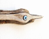 Driftwood Evil Eye Wall Hanging - Beach Home Decor