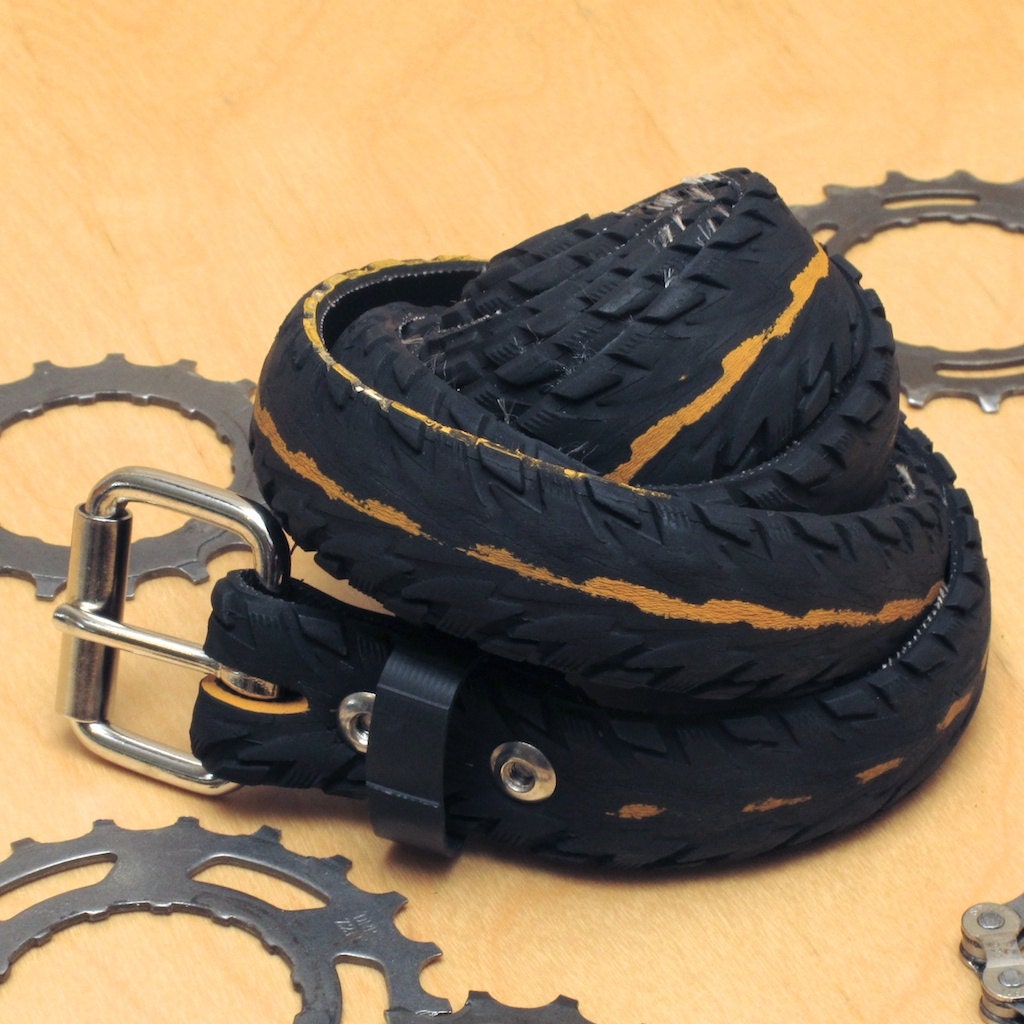 Bicycle Tire Belt - Hybrid Tread - Yellow/Black