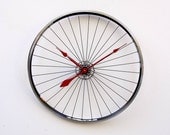 Recycled Bike Wheel clock