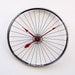 Recycled Bike Wheel clock