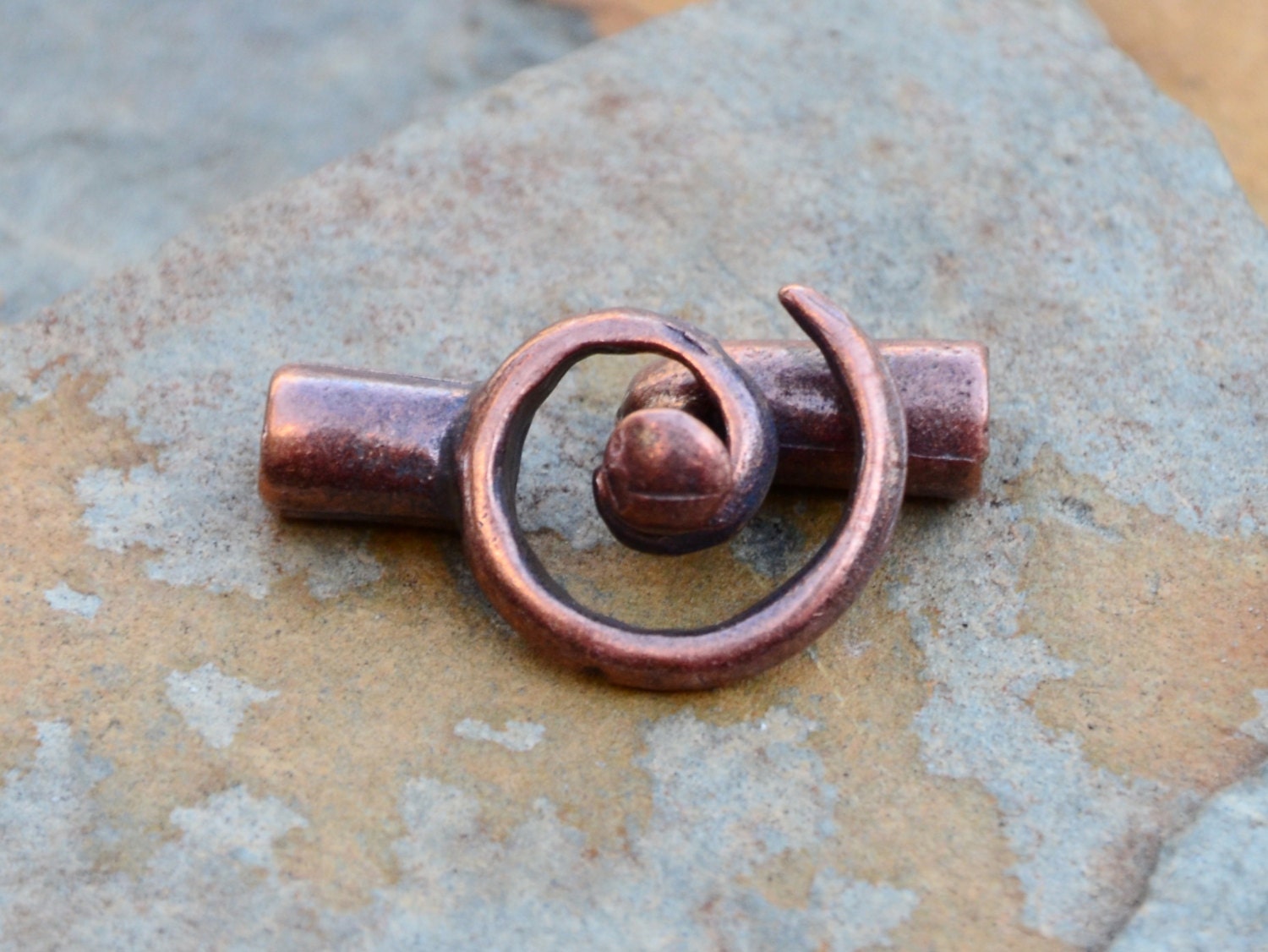 Spiral Cord Ends Connectors 2mm Hole - 1 set Bronze LOW SHIPPING