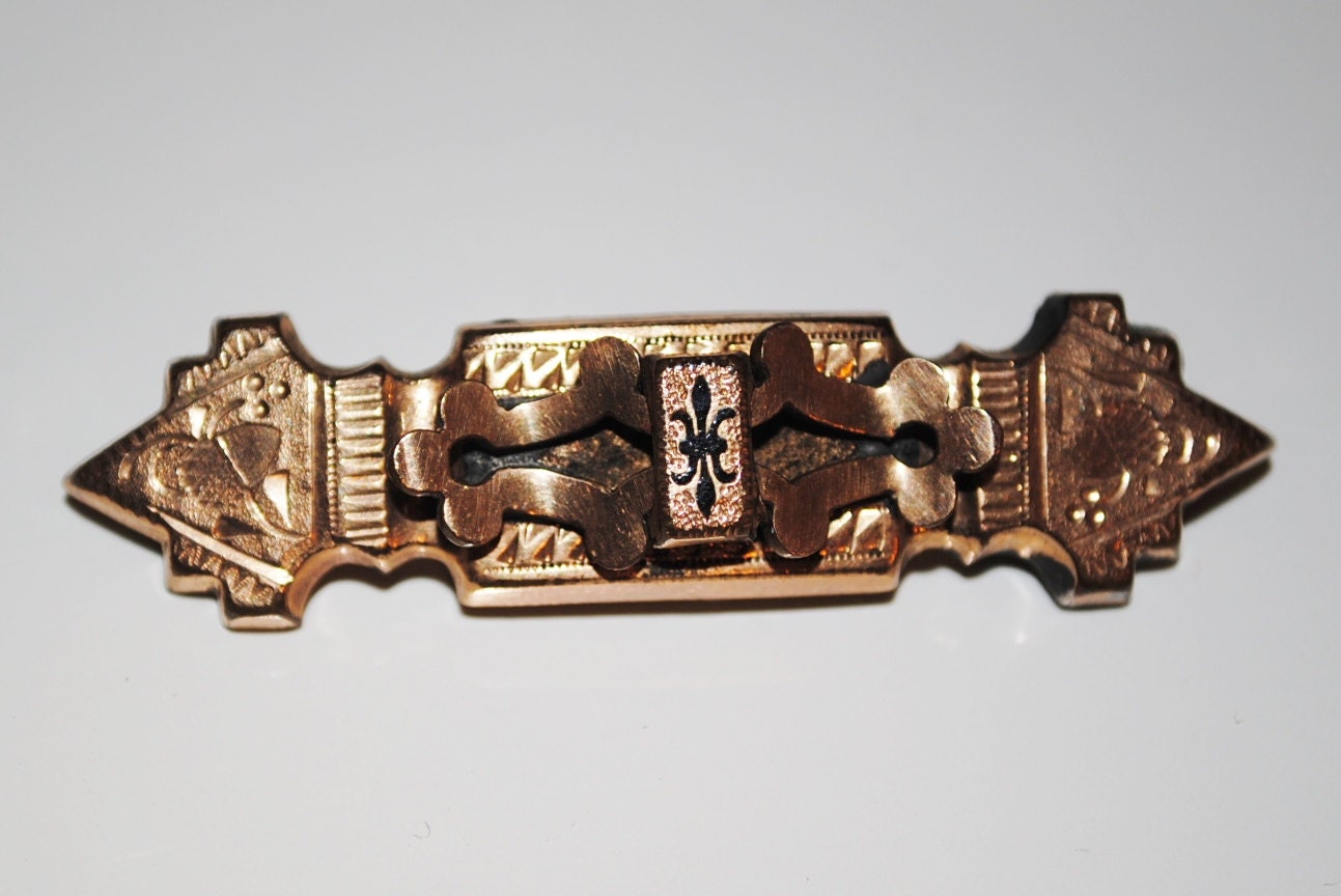 Antique Edwardian Bar Pin Brooch