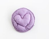 Lilac Heart Brooch