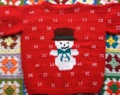 Cowichan Snowman Sweater 3T-4T