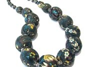 Fabric Necklace FORGET ME NOT