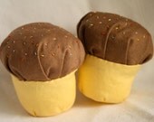 Soft Play Food Cupcakes - Chocolate and Rainbow Sprinkles