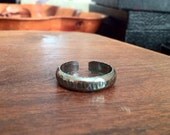 Sterling Silver open Hammered Band 
