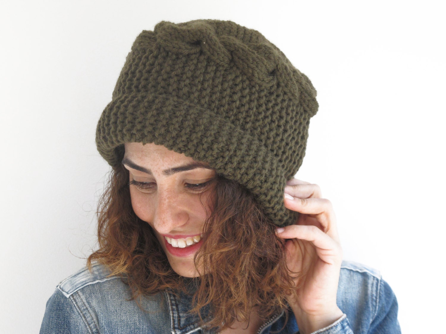Army Green Hat by Afra