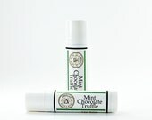 Mint and Chocolate Lip Balm Sweet Mint Sweet Chocolate Flavors Vegan Lip Balm - Mint Chocolate Truffle Lip Balm