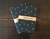 Small Black Hand-painted Notebook
