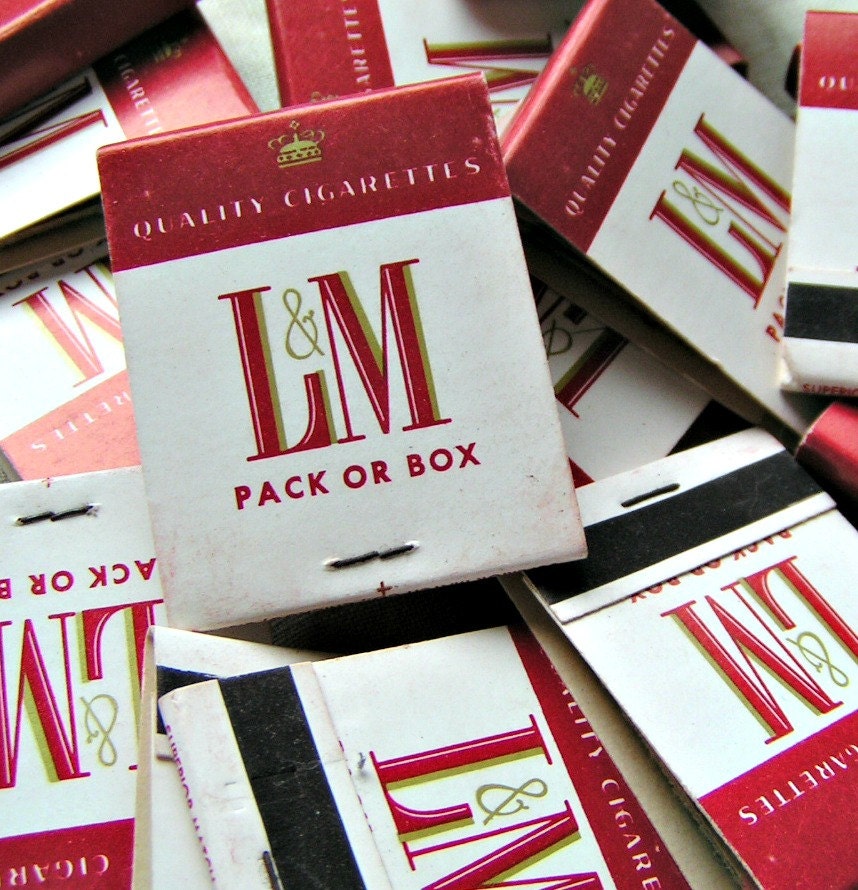L&M Cigarette Matchbooks. Vintage 16