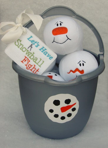 Snowman Snowballs Machine Embroidery Design Files Instant Download
