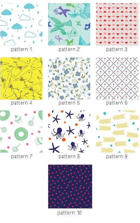 Personalized journals - Back to school kit - pack of 3 - 10 patterns available