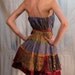 Dark Metallic Babydoll Dress XS