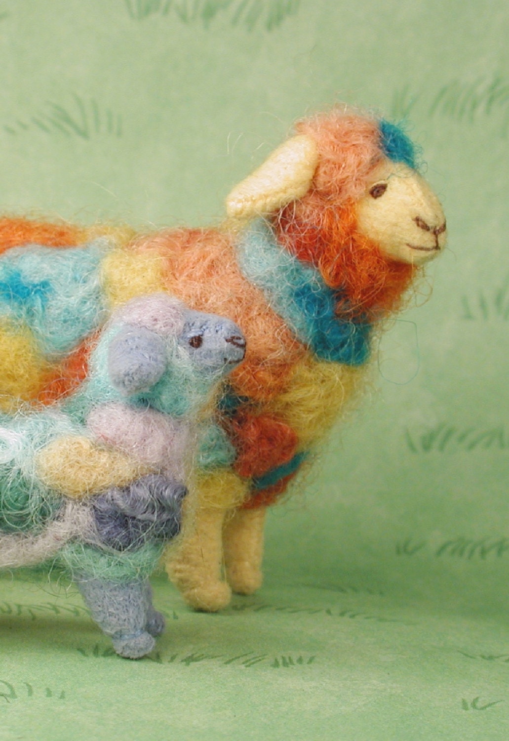 NEW Original greeting card  Carnival and Cool Art Sheep  Set of 4